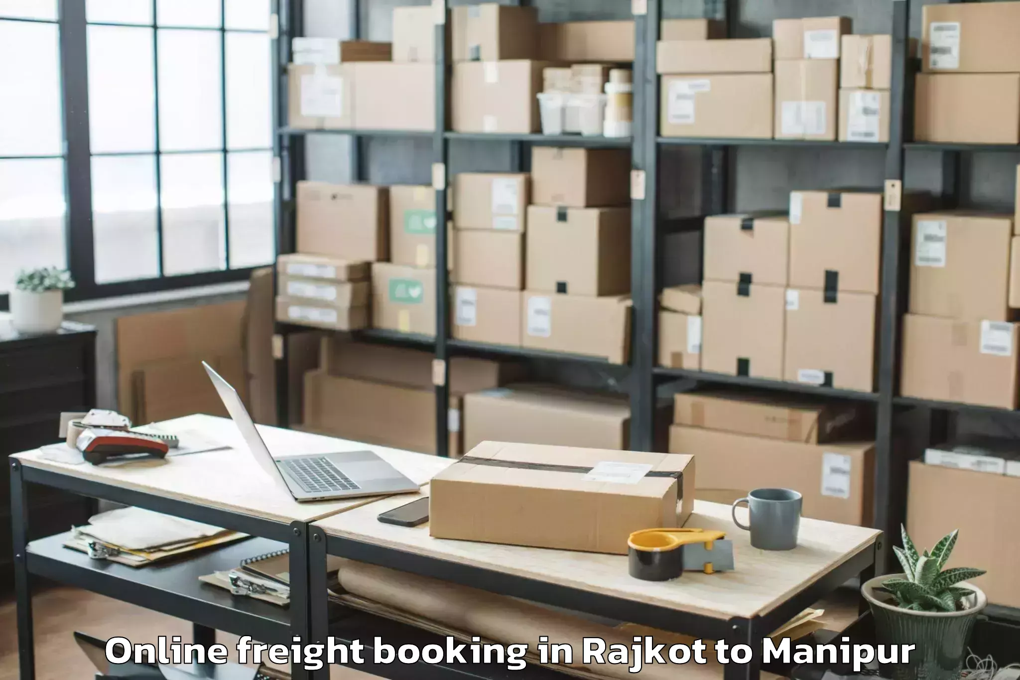 Affordable Rajkot to Nungba Online Freight Booking